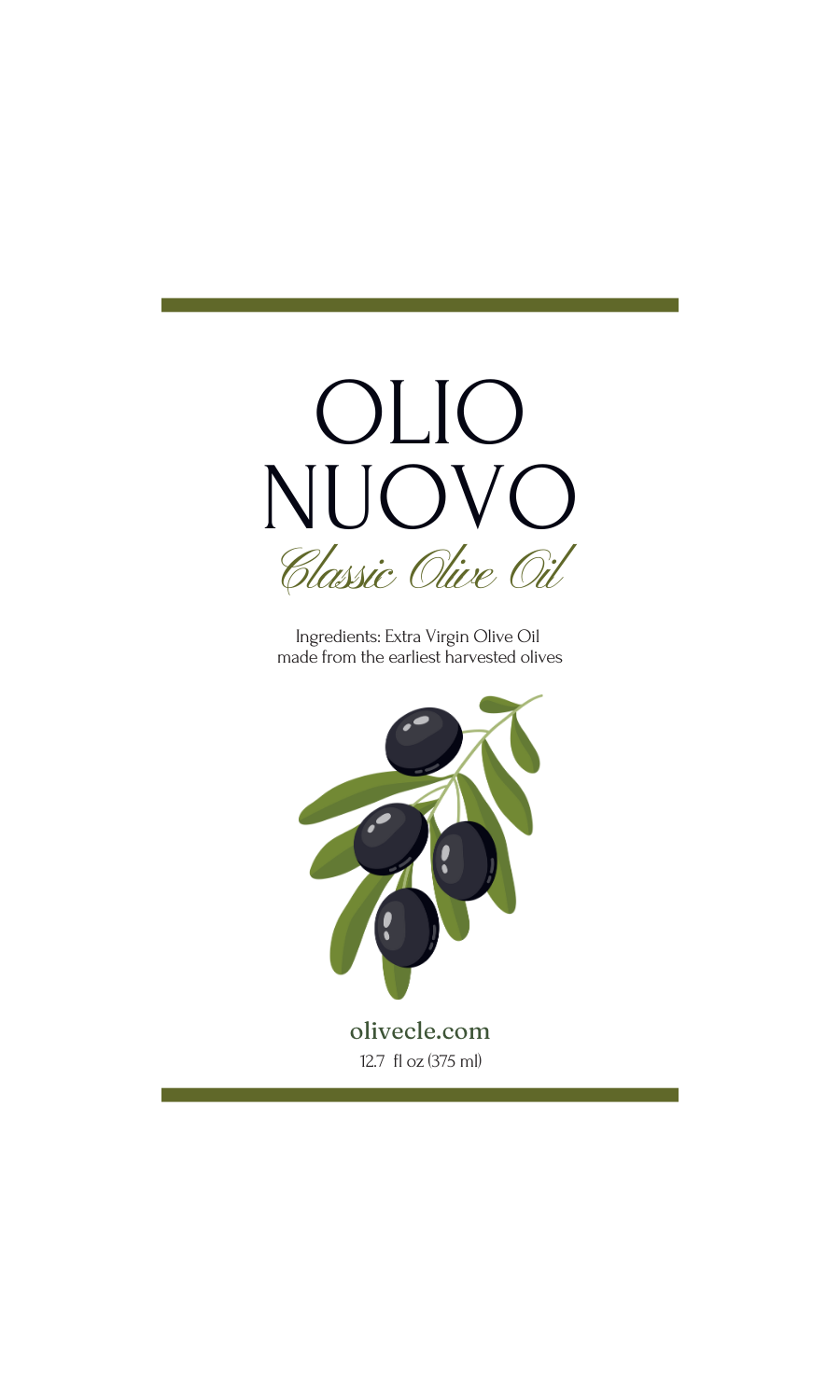Olio Nuovo (First Harvest Oil)